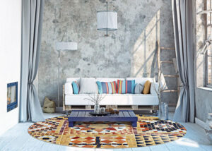 فرش گرد یا مستطیلی