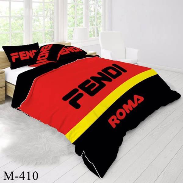 روتختی سه بعدی ساتن ابریشم ترک طرح برند - کد M 410