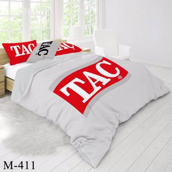 روتختی سه بعدی ساتن ابریشم ترک طرح برند - کد M 411