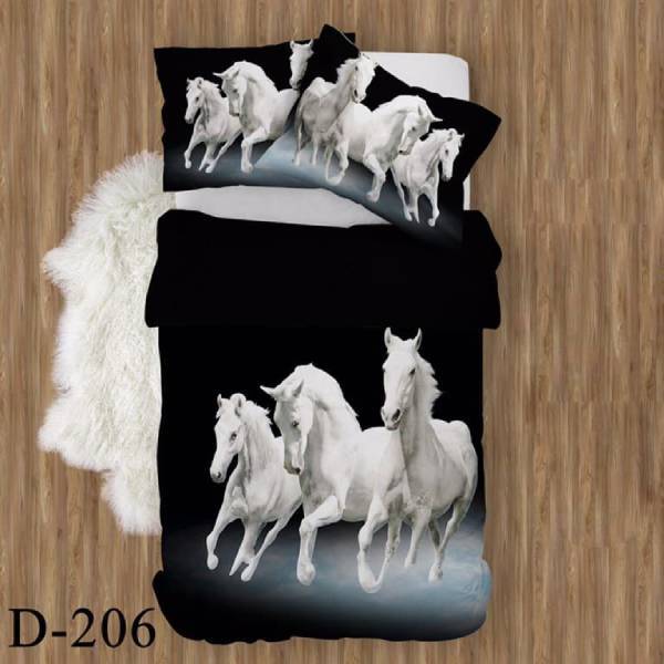 روتختی سه بعدی نخ پنبه میکروتنسل ترک طرح حیوان - کد D 206