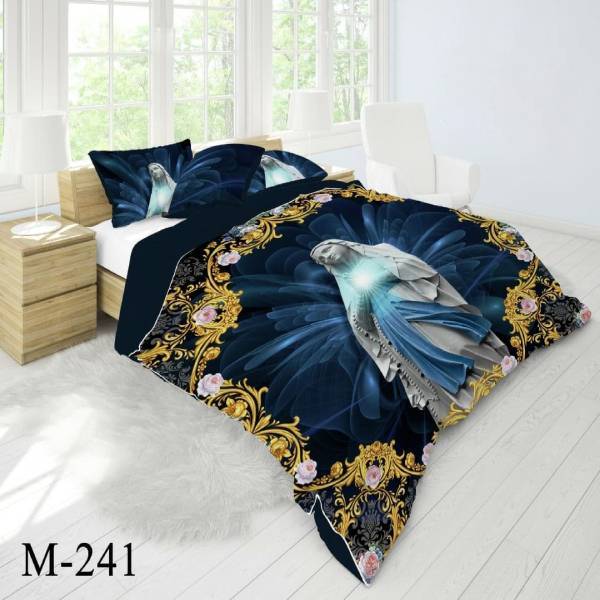 روتختی سه بعدی ساتن ابریشم ترک طرح خاص - کد M 241