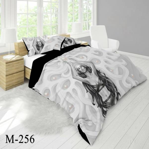 روتختی سه بعدی ساتن ابریشم ترک طرح خاص - کد M 256