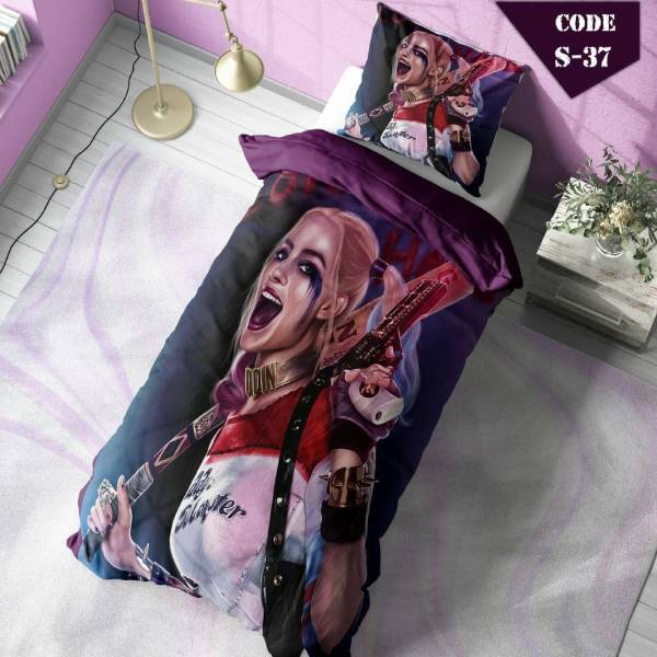 روتختی سه بعدی ساتن ابریشم ترک طرح سینمایی - کد 37 S