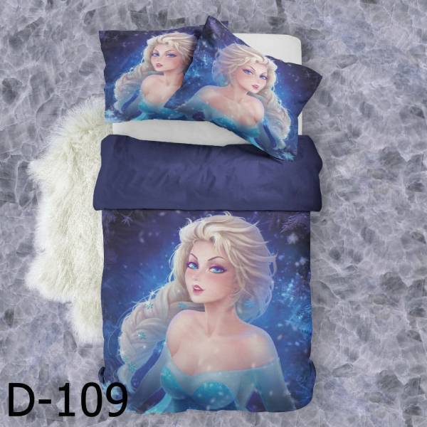 روتختی سه بعدی ساتن ابریشم ترک طرح عروسکی- کد D 109
