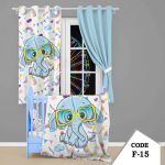 روتختی سه بعدی ساتن ابریشم ترک طرح عروسکی - کد F 15