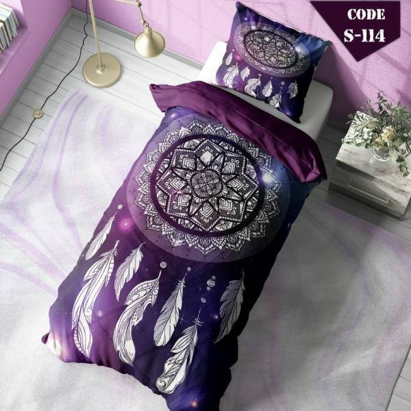 روتختی سه بعدی ساتن ابریشم ترک طرح مدرن - کد 114 S