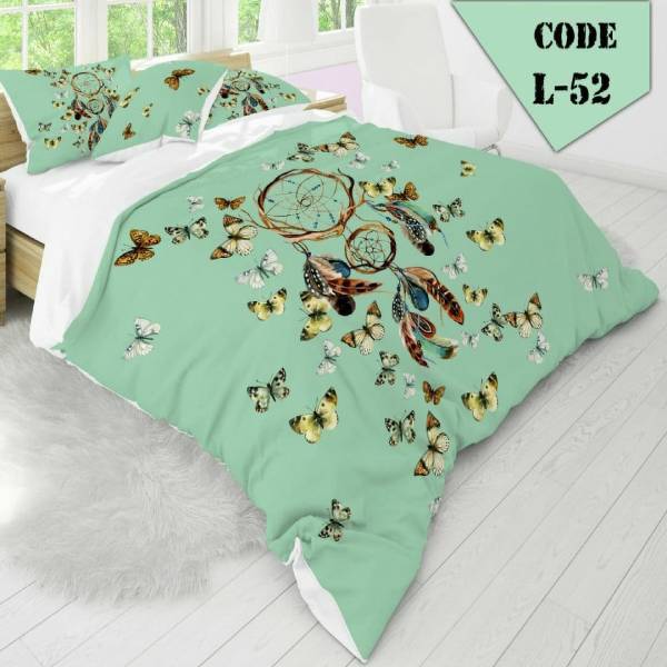 روتختی سه بعدی ساتن ابریشم ترک طرح مدرن - کد 52