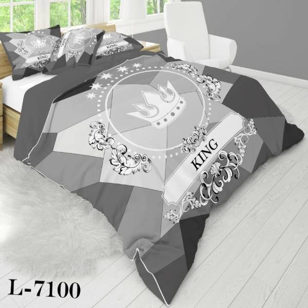 روتختی سه بعدی ساتن ابریشم ترک طرح مدرن - کد 7100