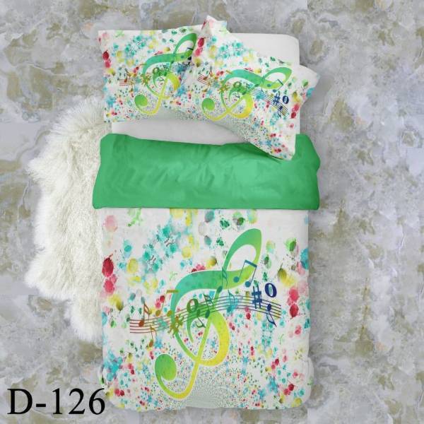 روتختی سه بعدی ساتن ابریشم ترک طرح مدرن - کد D 126