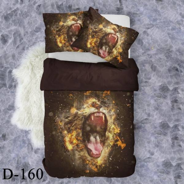 روتختی سه بعدی ساتن ابریشم ترک طرح مدرن - کد D 160