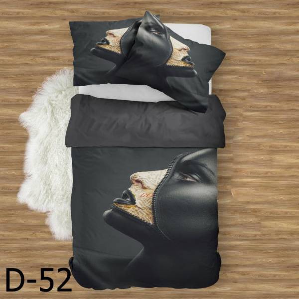 روتختی سه بعدی نخ پنبه میکروتنسل ترک طرح مدرن - کد D 52