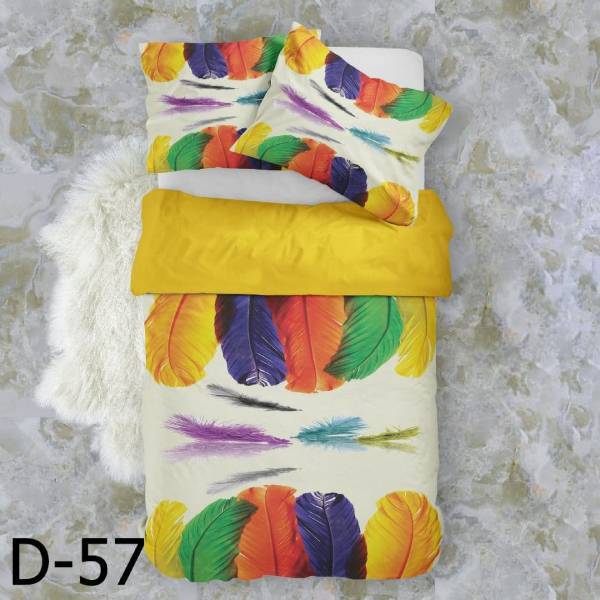 روتختی سه بعدی ساتن ابریشم ترک طرح مدرن - کد D 57