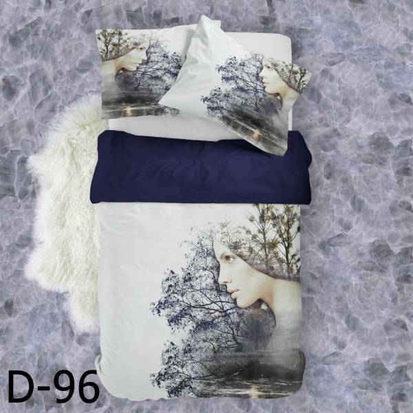 روتختی سه بعدی ساتن ابریشم ترک طرح مدرن - کد D 96