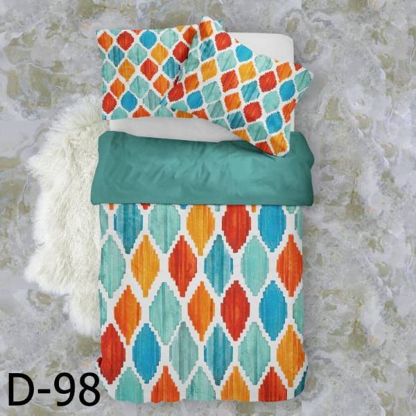 روتختی سه بعدی ساتن ابریشم ترک طرح مدرن - کد D 98