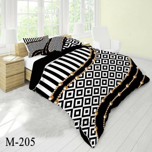 روتختی سه بعدی ساتن ابریشم ترک طرح مدرن - کد M 205