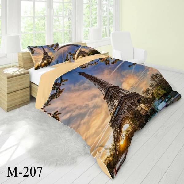 روتختی سه بعدی ساتن ابریشم ترک طرح مدرن - کد M 207