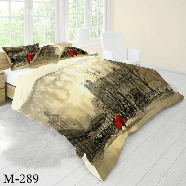 روتختی سه بعدی نخ پنبه میکروتنسل ترک طرح مدرن - کد M 289