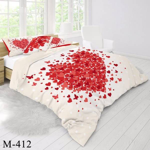 روتختی سه بعدی ساتن ابریشم ترک طرح مدرن - کد M 412