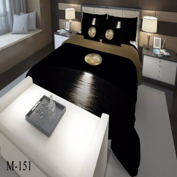 روتختی سه بعدی ساتن ابریشم ترک طرح مدرن - کد M 151