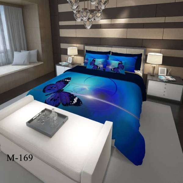 روتختی سه بعدی ساتن ابریشم ترک طرح مدرن - کد M 169