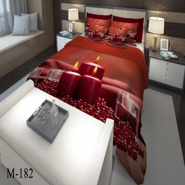 روتختی سه بعدی ساتن ابریشم ترک طرح مدرن - کد M 182