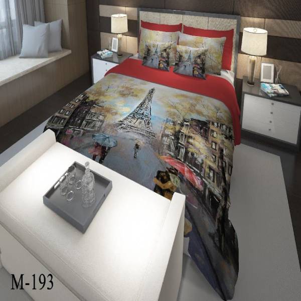 روتختی سه بعدی ساتن ابریشم ترک طرح مدرن - کد M 193