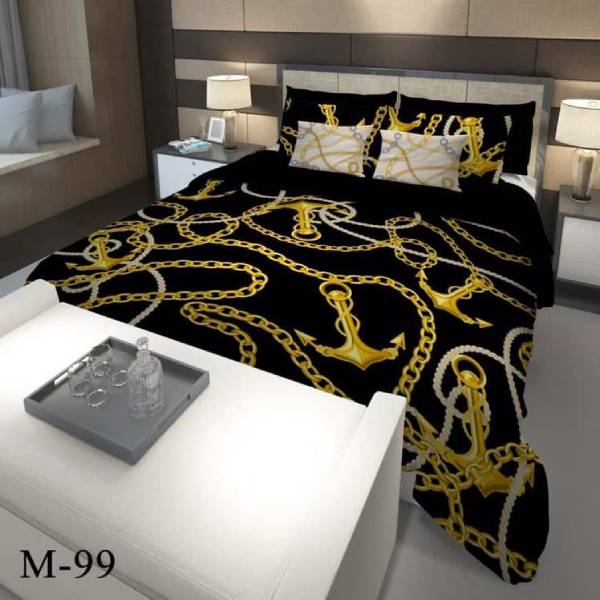 روتختی سه بعدی ساتن ابریشم ترک طرح مدرن - کد M 99