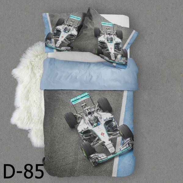 روتختی سه بعدی ساتن ابریشم ترک طرح ورزشی - کد D 85