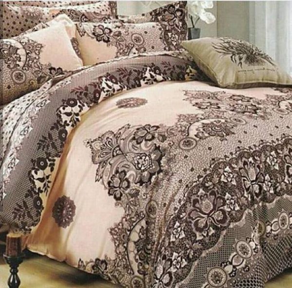 روتختی سه بعدی ساتن ابریشم ترک طرح کلاسیک - کد N 0001