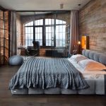 طراحی داخلی اتاق خواب به سبک صنعتی