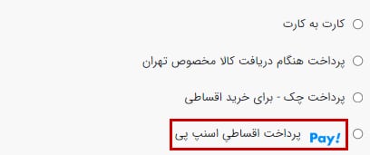 پرداخت اقساطی اسنپ