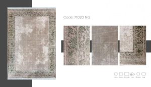 فرش ماشینی مدرن سیزان کاشان – کد ۷۱۰۲۰NG