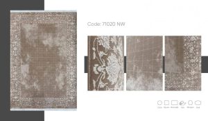فرش ماشینی مدرن سیزان کاشان – کد ۷۱۰۲۰NW