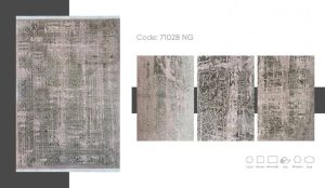 فرش ماشینی مدرن سیزان کاشان – کد ۷۱۰۲۸NG
