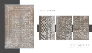 فرش ماشینی مدرن سیزان کاشان – کد ۷۱۰۲۸NW
