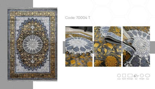 فرش ماشینی مدرن سیزان کاشان - کد آرین 70004t - Image 2