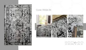 فرش ماشینی مدرن سیزان کاشان – کد آرین 70026zn