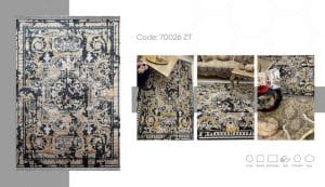 فرش ماشینی مدرن سیزان کاشان – کد آرین 70026zt