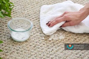 پاک کردن لکه از روی فرش