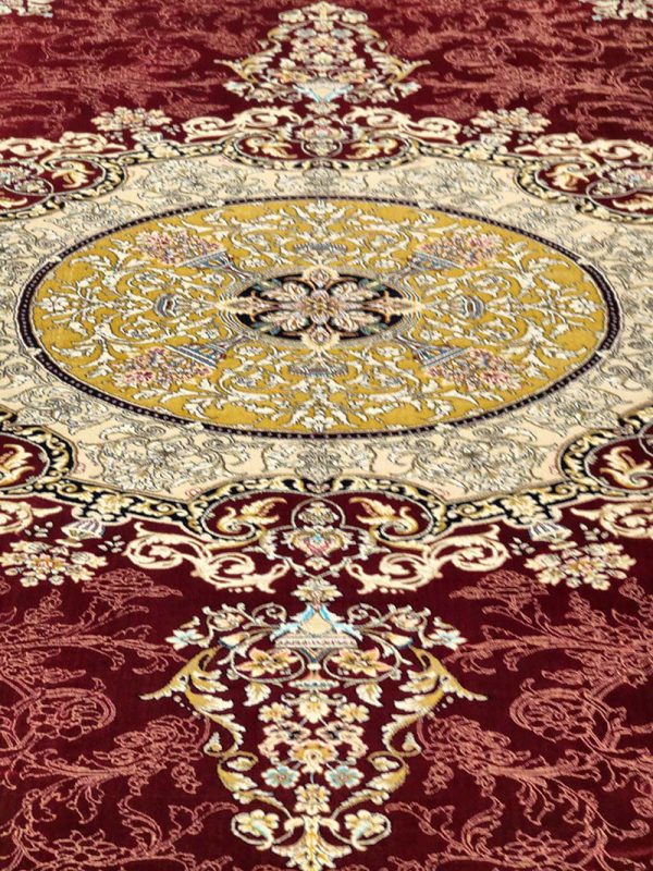 فرش ماشینی مدرن سیزان کاشان - کد رستا 12841 LT