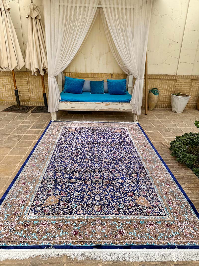 فرش ماشینی مدرن سیزان کاشان - کد رستا 12839 s