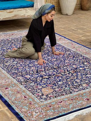 فرش ماشینی مدرن سیزان کاشان – کد رستا 12839 s