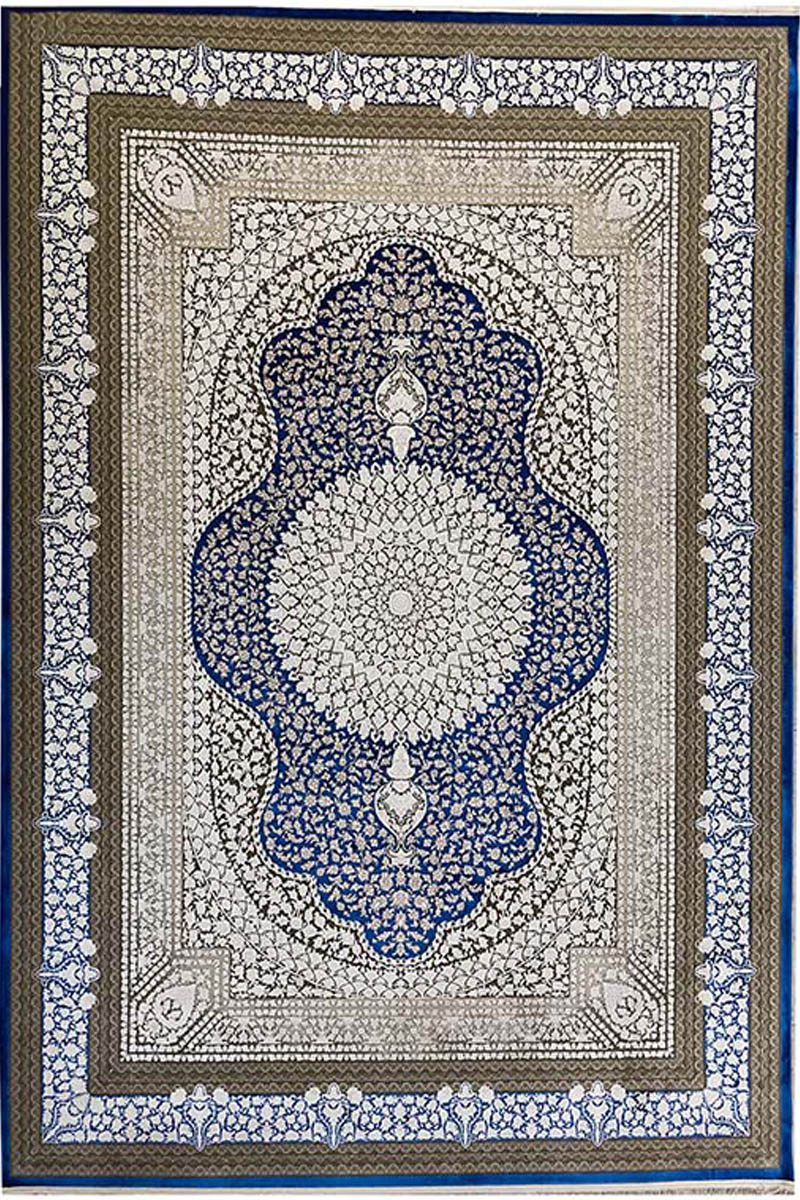 فرش ماشینی مدرن سیزان کاشان - کد مارال 12811AW
