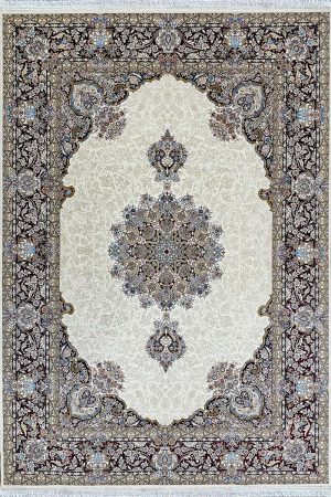 فرش ماشینی مدرن سیزان کاشان - کد رستا 12824k