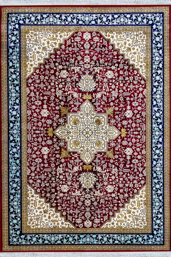 فرش ماشینی مدرن سیزان کاشان - کد رستا 12828 l