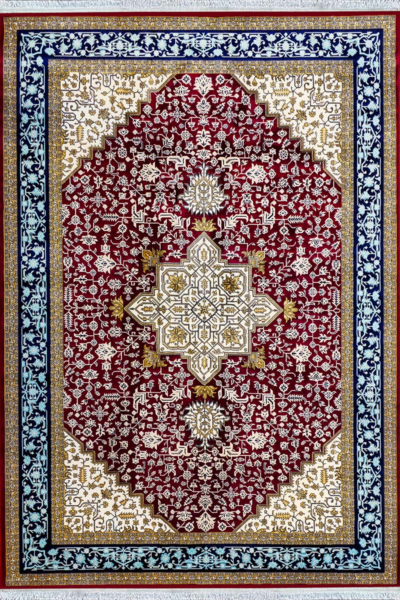 فرش ماشینی مدرن سیزان کاشان - کد رستا 12828 l