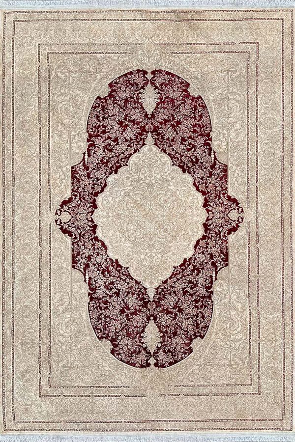 فرش ماشینی مدرن سیزان کاشان - کد رستا 12837 L