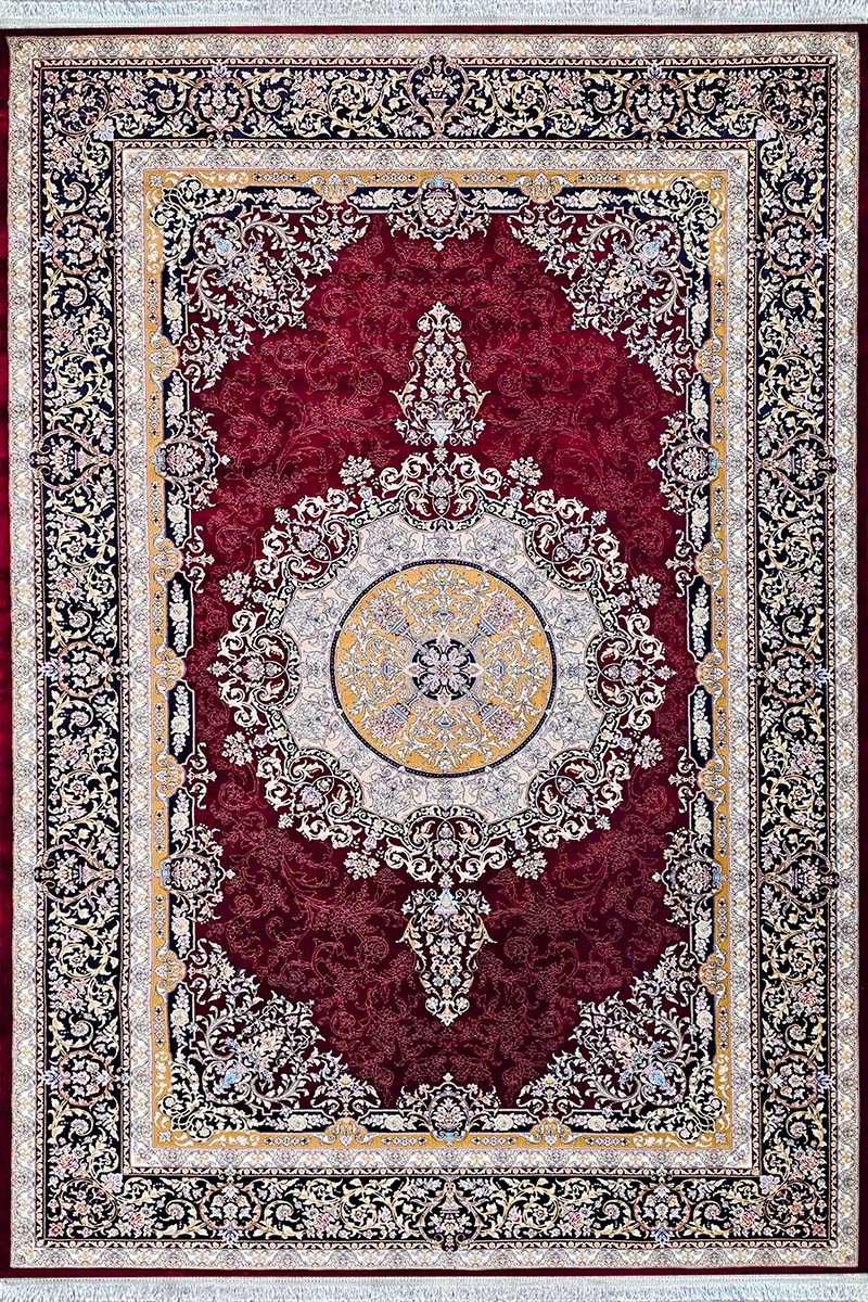 فرش ماشینی مدرن سیزان کاشان - کد رستا 12841 LT