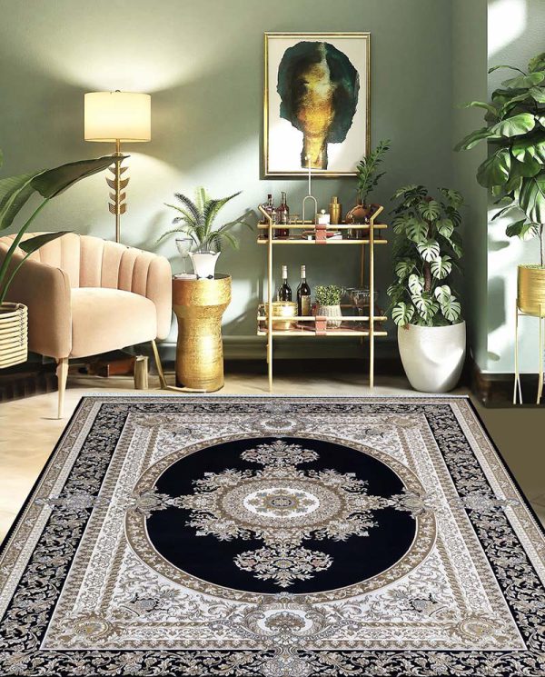فرش ماشینی مدرن سیزان کاشان - کد رستا 12864 TK