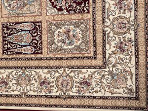 فرش ماشینی مدرن سیزان کاشان – کد رستا 12847 C